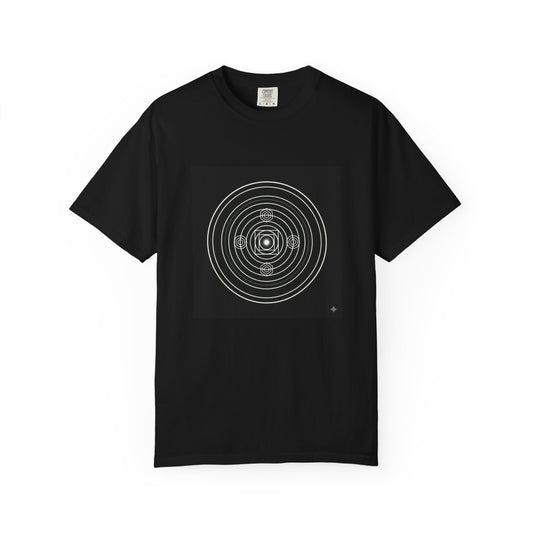 Azhura Celestial Orbit T-Shirt — Solar System Concentric Graphic Tee